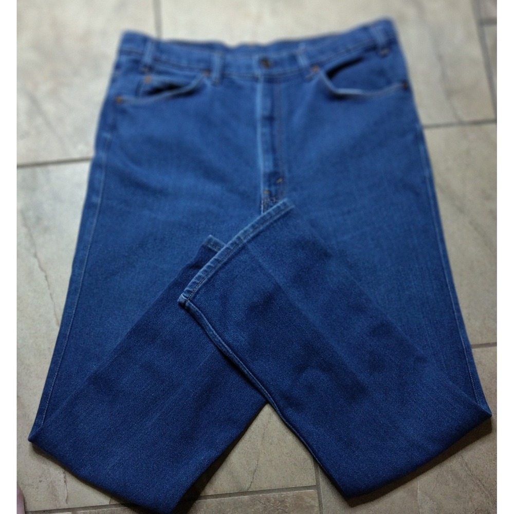 Vintage Levis 517  Tab Jeans Mens 36x32 Bootcut Blue Denim Made in USA